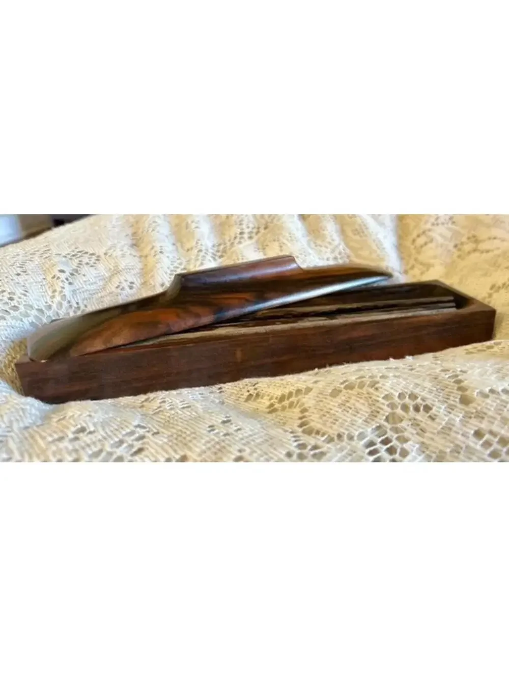 Handcrafted Wooden Chopsticks Set with Storage Box
